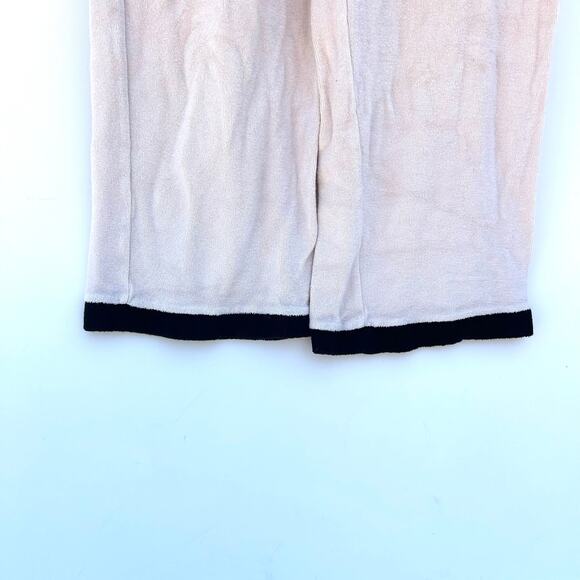 L’Academie Gina Crop Top Linda Wide Leg Crop Pants Beige Black Small Set Outfit - Picture 11 of 11